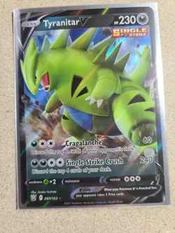 Tyranitar V 097/163 Battle Styles NM Full Art Ultra Rare Pokemon Card - Image 1
