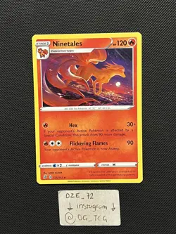 Pokemon Rebel Clash - Ninetales - 025/192 - Non Holo Rare - NM/M - Image 1