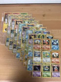 NM Complete Pokemon Base Set Commons And Uncommons Authentic Vintage - Image 1
