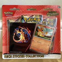 Pokemon Mega Evolution Ascended Heroes Charmander Tech Sticker Collection 🔥 - Image 1