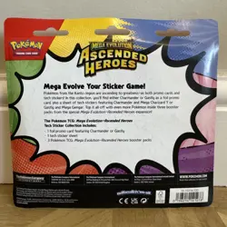 Pokemon Mega Evolution Ascended Heroes Charmander Tech Sticker Collection 🔥 - Image 2