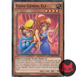 Yugioh Toon Gemini Elf DPBC-EN045 Common 1st Edition NM - Image 1