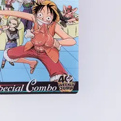 Luffy - Dragon Ball × One Piece Weekly Jump 40th Wafer Card JASC-02-018 - Image 5
