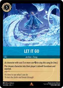 163/204 EN | Let It Go | Disney Lorcana Rare Card (2023) - Image 1