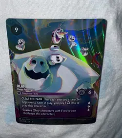 2024 Disney Lorcana Shimmering Skies Olaf Happy Passenger Enchanted Foil 209/204 - Image 4