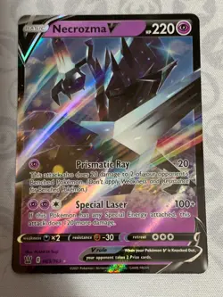 C1314 POKEMON TCG NECROZMA V NM HOLO CARD #063 BATTLE STYLES RARE - Image 1