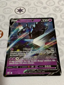 C1314 POKEMON TCG NECROZMA V NM HOLO CARD #063 BATTLE STYLES RARE - Image 2