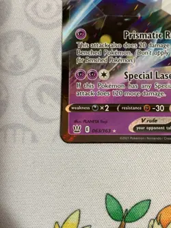 C1314 POKEMON TCG NECROZMA V NM HOLO CARD #063 BATTLE STYLES RARE - Image 4