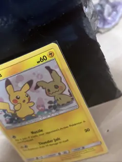 Pokemon card: Pikachu promo POKEMON TEAM UP PIKACHU #SM162 HOLO BLACK STAR PROMO - Image 4