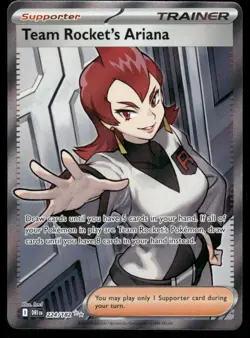Pokemon Cards Team Rocket's Ariana 224/182 Destined Rivals Ultra Rare NM - Image 1