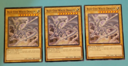 Yu-Gi-Oh Blue-Eyes White Dragon 3 Common cards SDWD-EN003 - Image 1