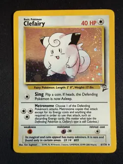 Clefairy 006/130 - Base Set 2 - Holo Rare - Pokemon TCG - LP - Image 1