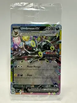Pokemon Umbreon ex 060/131 Prismatic Evolutions Holo Promo Stamped NM - Image 1