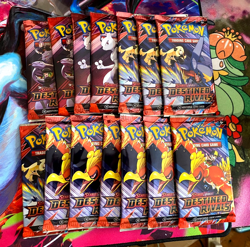 Pokemon TCG SV Destined Rivals Booster Pack Lot of 14 Sealed Packs - Image 1