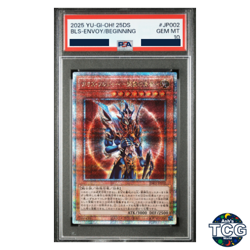 Yu-Gi-Oh! PSA 10 Black Luster Soldier Envoy of the Beginning 25DS-JP002 QCSE - Image 1