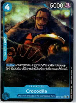 Crocodile - (Alt Art) OP07-040 English PRB02 - One Piece Card - NM - Image 1