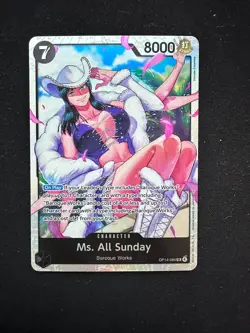 Ms. All Sunday OP14-084 SR – The Azure Sea’s Seven (OP14) One Piece TCG - Image 1