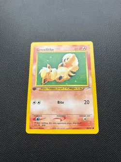 Pokemon Card Neo Destiny 1st Edition Growlithe 68/105 WOTC - Image 2