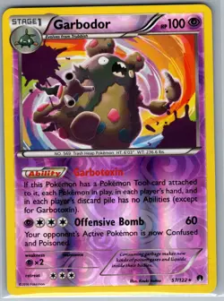 Garbodor 57/122 Reverse Holo XY - BREAKpoint - Pokemon Card - NM - Image 1