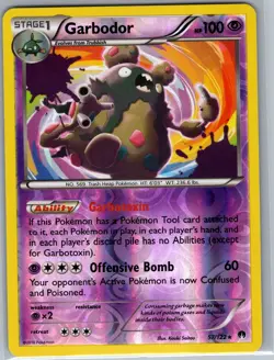 Garbodor 57/122 Reverse Holo XY - BREAKpoint - Pokemon Card - NM - Image 1