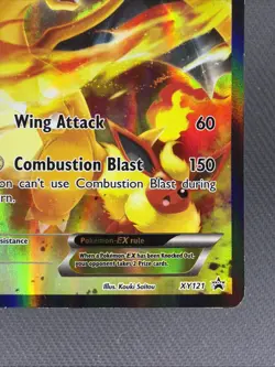 Charizard EX XY121 XY Black Star Promo Full Art Holo Pokemon LP/MP - Image 4