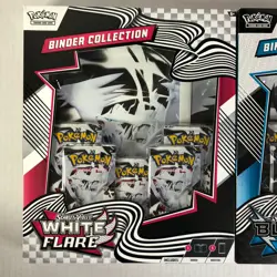 Pokemon TCG SV10.5 Black Bolt & White Flare Binder Collection Sealed New SET Lot - Image 2