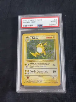 1999 Pokemon Game #14 Raichu PSA 8 - Image 1