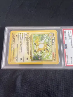 1999 Pokemon Game #14 Raichu PSA 8 - Image 3