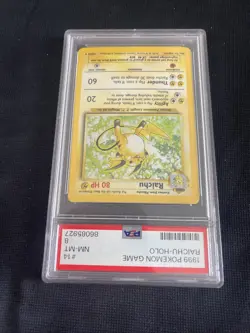 1999 Pokemon Game #14 Raichu PSA 8 - Image 4