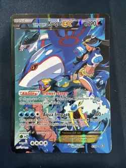 Pokemon TCG Team Aqua's Kyogre EX #6/34 Double Crisis Ultra Rare DMG - Image 1
