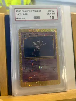 Pokemon TCG Holo Prism Vending 23/62 HAUNTER GEM-MT 10 not psa 10 RARE FOSSIL - Image 1
