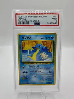 1999 Pokemon Japanese Southern Island Lapras Promo PSA 9 - Image 1