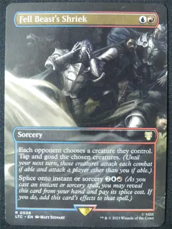 Fell Beast's Shriek Borderless - LTC - Mtg Card #1BR - Image 1