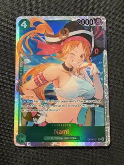 One Piece Card Game THE AZURE SEA'S SEVEN - NAMI SR OP14-031 ENGLISH TCG - Image 1