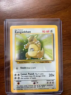 Kangaskhan 5/64 Fossil Holo Pokemon Card 1999 LP - Image 1