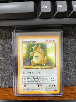 Kangaskhan 5/64 Fossil Holo Pokemon Card 1999 LP - Image 2