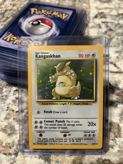 Kangaskhan 5/64 Fossil Holo Pokemon Card 1999 LP - Image 4