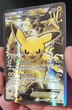 Pokemon Pikachu EX Full Art Holo Promo XY124 Black Star XY Trading Card NM - Image 2