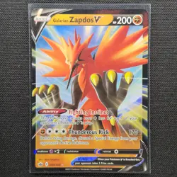 Galarian Zapdos V - 080/198 - Ultra Rare - Chilling Reign - Pokemon Card - LP - Image 1