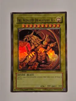 Yu-Gi-Oh! Winged Dragon of Ra Egyptian God Card GB1-003 1st Ed - Played - Image 1