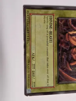 Yu-Gi-Oh! Winged Dragon of Ra Egyptian God Card GB1-003 1st Ed - Played - Image 5