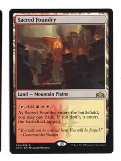 MTG 1x Sacred Foundry # 254 Guilds of Ravnica Magic the Gathering Card x1 NM - Image 1