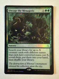 Uncage the Menagerie Hour of Devastation Foil X1 NM - Image 1