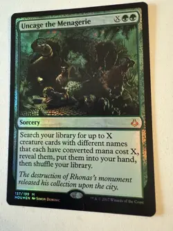 Uncage the Menagerie Hour of Devastation Foil X1 NM - Image 2