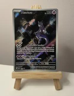Pokemon TCG Mewtwo SVP052 151 UPC Promo Illustration Rare N Mint - Image 1