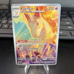 2025 Pokemon Destined Rivals Rapidash Illustration Rare #189/182 - Image 1