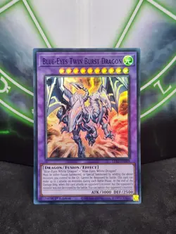 Yugioh Blue-Eyes Twin Burst Dragon LDS2-EN019 Blue Ultra Rare 1st Edition NM - Image 1