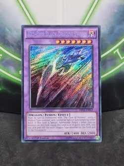 Yugioh Red-Eyes Black Dragon Sword DRL2-EN012 Secret Rare 1st Edition NM - Image 1