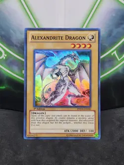 Yugioh Alexandrite Dragon PHSW-EN000 Super Rare 1st Edition LP - Image 1