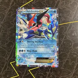 Pokemon Ash-Greninja EX Black Star Promo Holo Card TCG XY133 - Image 1